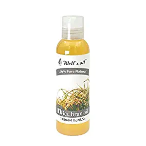Well?s 100% Pure Rice Bran Oil 4oz ? Antioxidant & Vitamin E
