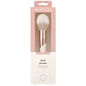 EcoTools Luxe Plush Foundation and Bronzer Brush for Smooth Application and Flawless Blending