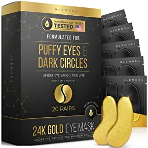 24K Gold Eye Mask ? 20 Pairs for Dark Circles