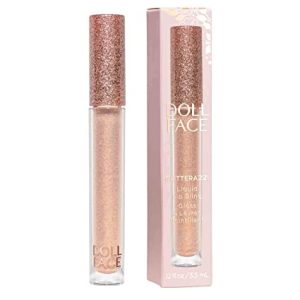 DOLL FACE Glitterazzi Lip Gloss ? 24K Magic, Sheer Shine