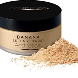 Aesthetica Banana Setting Powder with Velour Puff