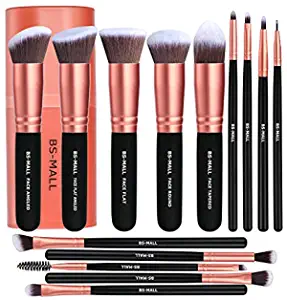 BS-MALL 14-Piece Premium Synthetic Makeup Brush Set for Flawless Application and Easy Use
