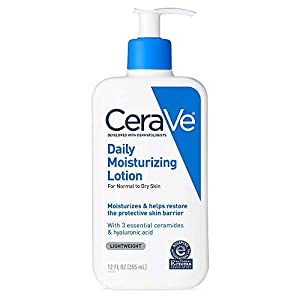 CeraVe Daily Moisturizing Lotion with Hyaluronic Acid, 12 oz