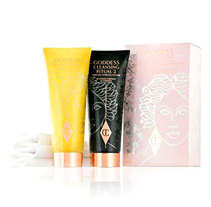 Charlotte Tilbury Goddess Cleansing Ritual 2-Step Duo 100ml Set for Radiant Skin