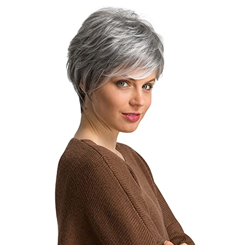 100% Human Hair Gray Wig for Women - Image 7