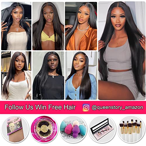 100% Human Hair Lace Front Wig 13x4 Medium Brown - Image 6
