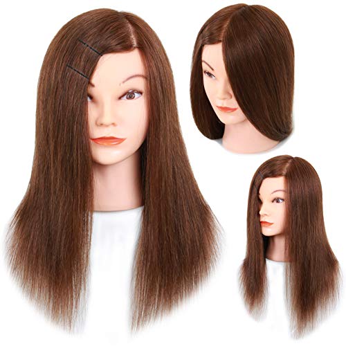 100% Human Hair Mannequin Heads for Styling Practice