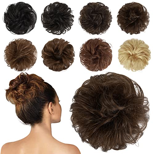 100% Human Hair Messy Bun 5-inch for Easy Updos Natural Look