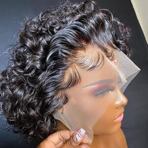 100% Human Hair Short Lace Front Wig