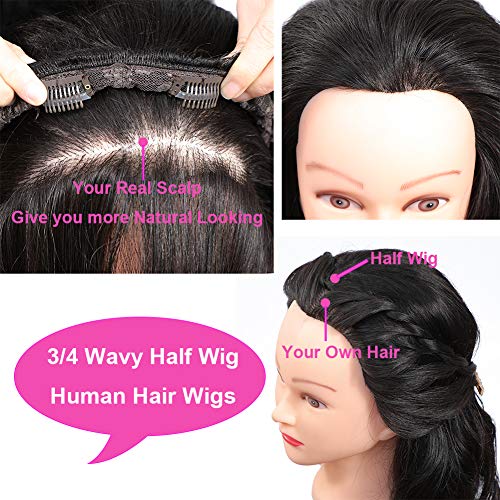 22 Inch 100% Human Hair U-Part Wig for Natural Seamless Look - Image 4