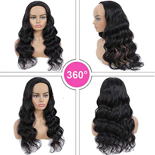 22 Inch 100% Human Hair U-Part Wig for Natural Seamless Look - Image 3
