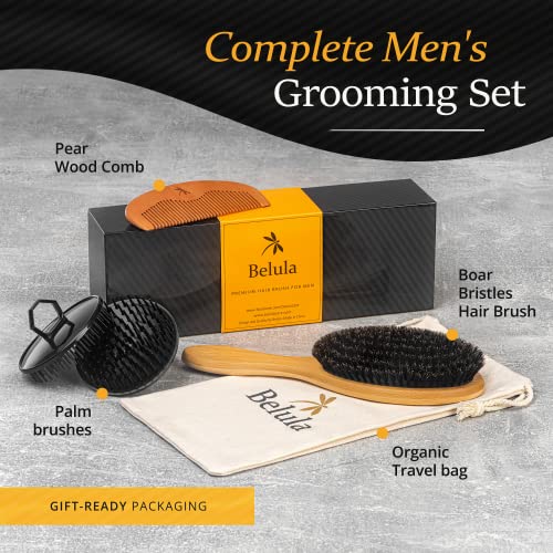 100% Natural Boar Bristle Hairbrush for Gentle Styling - Medium Size - Image 4