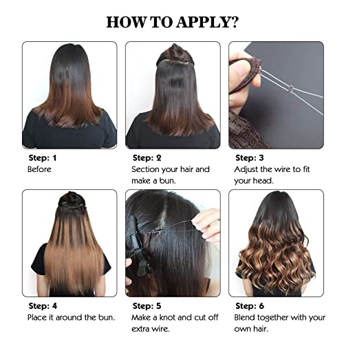 100% Remy Human Hair Halo Extensions - Image 8