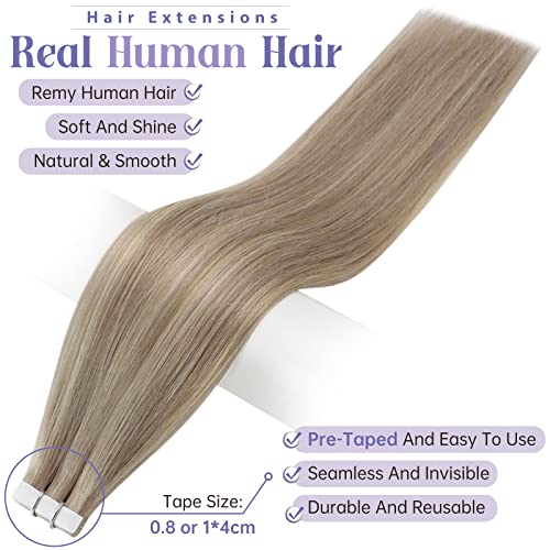 100% Remy Tape-In Hair Extensions - Image 2