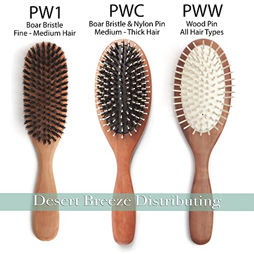 100% Wild Boar Bristle Brush - Image 6