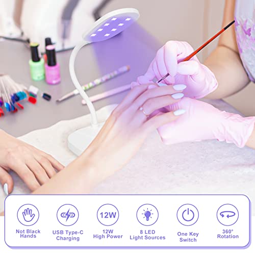 12W White LED Nail Gel Curing Lamp Fast Drying - Image 2