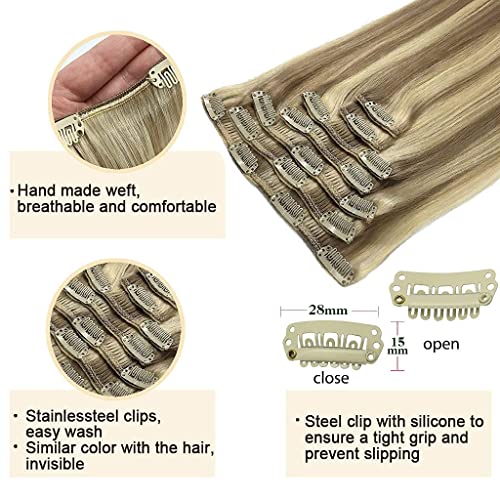 14? Human Hair Clip-In Extensions - Image 4