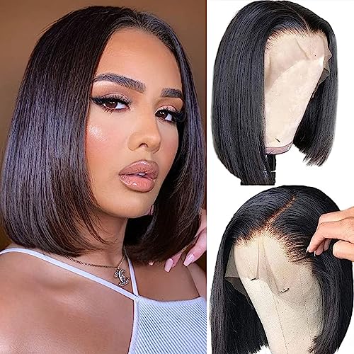 14-Inch Natural Look Human Hair Wig for Women, Realistic Style, Comfortable Fit