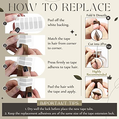 100% Remy Human Hair Tape-In Extensions - Image 8