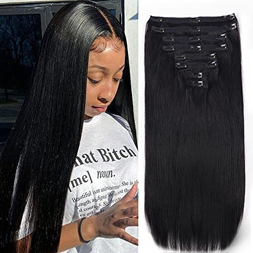 26 Inch Human Hair Clip-In Extensions