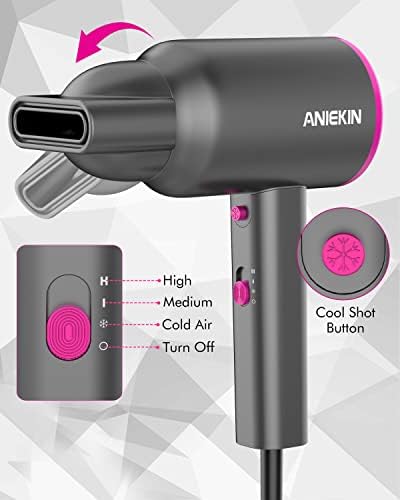 Professional 1875W Blow Dryer with Diffuser Attachment for Curly and Wavy Hair - Image 7