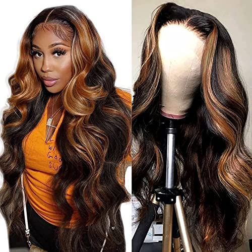 Balayage Human Hair Wig for Women, 20 Inches Long, Soft and Stylish
