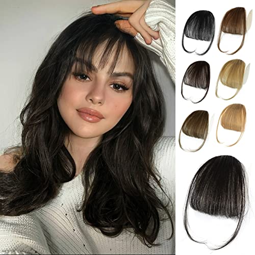 Clip-in Human Hair Front Bangs for Natural Look, Easy Styling and Attachment
