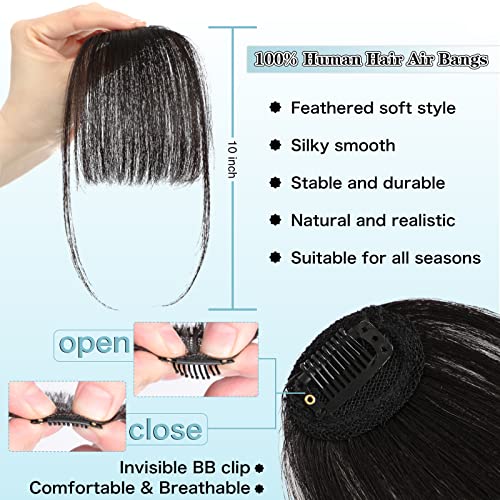 Clip-in Human Hair Front Bangs for Natural Look, Easy Styling and Attachment - Image 2