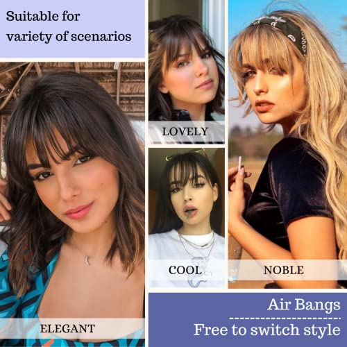Natural Looking Human Hair Clip-In Bangs Fringe for Women Easy to Style - Image 5