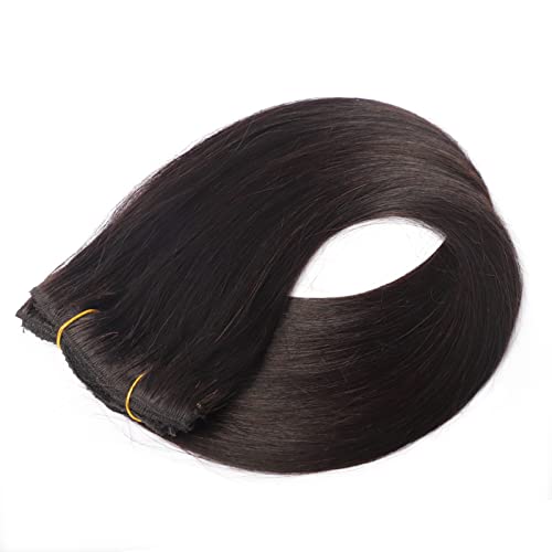18 Inch Natural Black Human Hair Extensions for Seamless Volume and Length - Image 9
