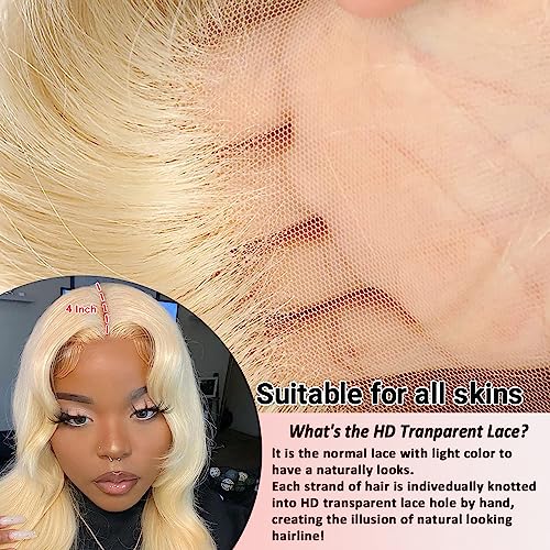 14 Inch Blond Human Hair Wig Natural Look for Everyday Styling - Image 4