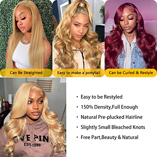 Blonde 22 Inch 100% Human Hair Lace Wig Natural Look - Image 4