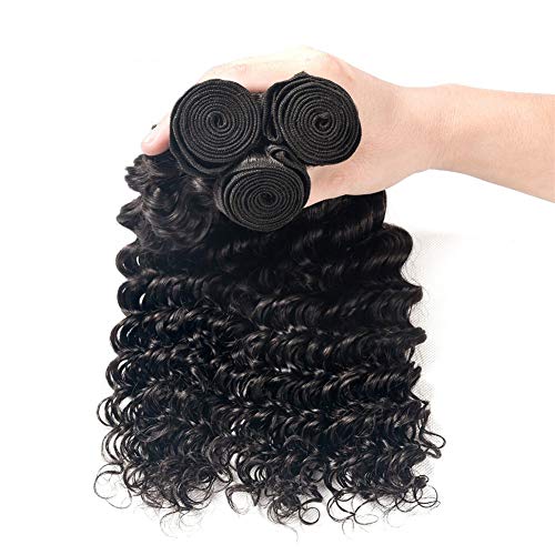 18 Inch Deep Wave 100% Human Hair Extensions Natural Look Easy Styling - Image 5