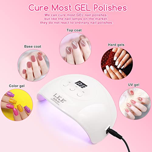 18K LED Gel Nail Lamp, 60W Fast-Dry, Compact for Home & Salon - Image 6