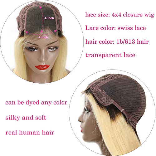 1B 613 Human Hair Lace Front Wig - Image 5