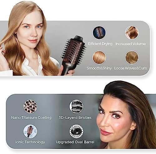 2-in-1 Blow Dryer and Volumizing Hair Brush - Image 7