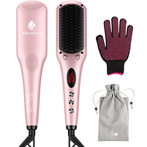 2-in-1 Hair Brush and Straightener