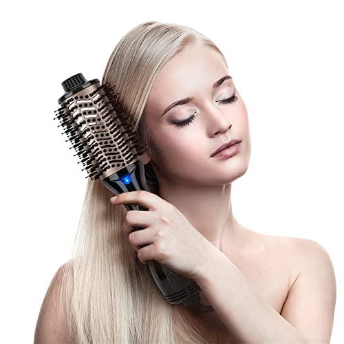 2-in-1 Hair Brush Blow Dryer and Straightener Curler - Image 7