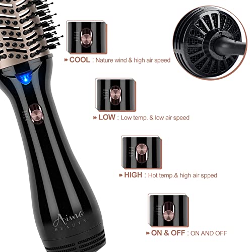 2-in-1 Hair Brush Blow Dryer and Straightener Curler - Image 4
