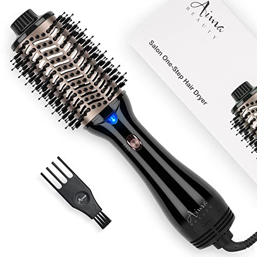2-in-1 Hair Brush Blow Dryer and Straightener Curler
