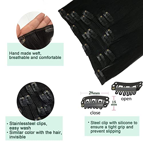 22? Clip-In Human Hair Extensions - Image 5
