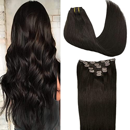 24-Inch Clip-In Human Hair Extensions