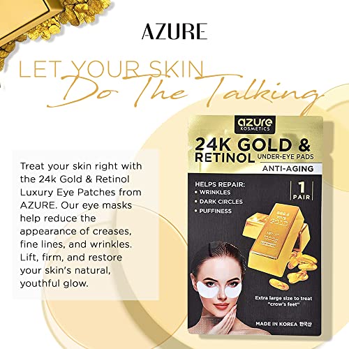 24k Gold Retinol Under Eye Pads - Image 3
