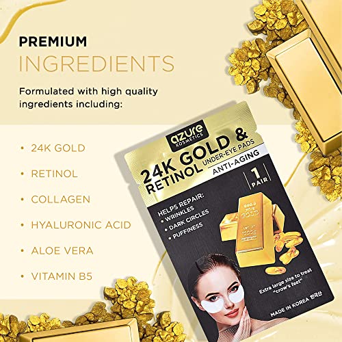 24k Gold Retinol Under Eye Pads - Image 2