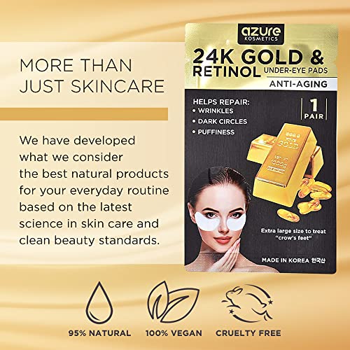 24k Gold Retinol Under Eye Pads - Image 5