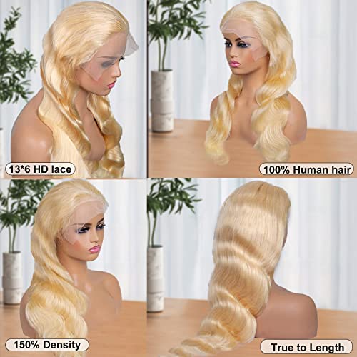 26? Blonde Human Hair Wig - Image 3