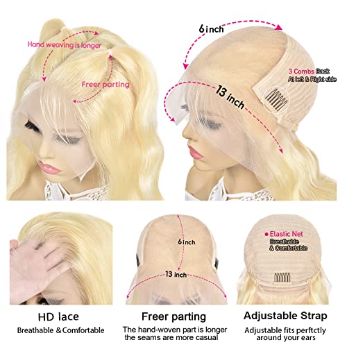 26? Blonde Human Hair Wig - Image 5