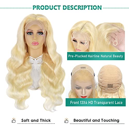 30? 613 Blonde Human Hair Wig - Image 3