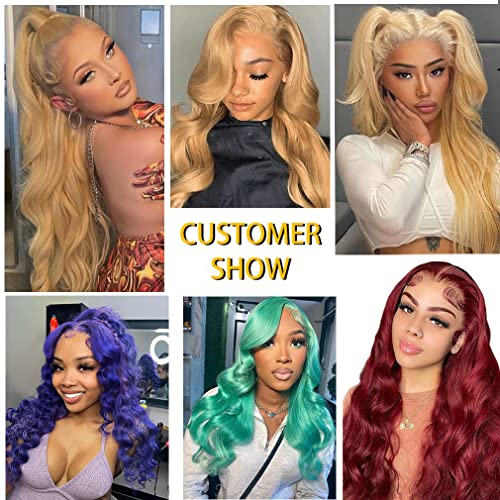 30? Human Hair Blonde Wig - Image 5
