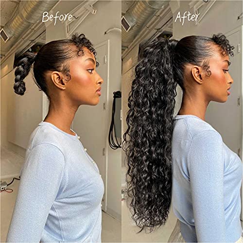 30? Human Hair Drawstring Ponytail - Image 8
